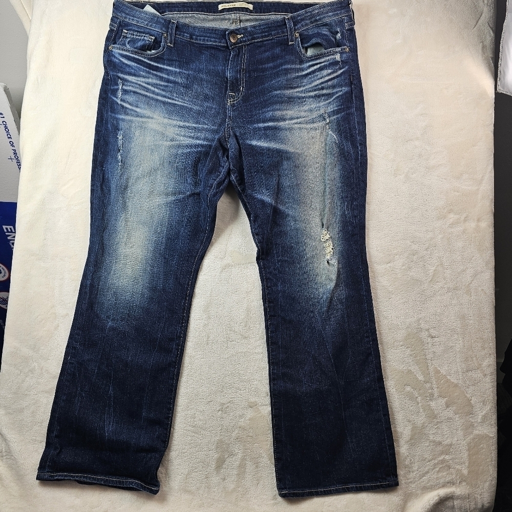 Big Star Jeans Maddie Bootcut 38S Short denim Western made in Mexico RN 75900